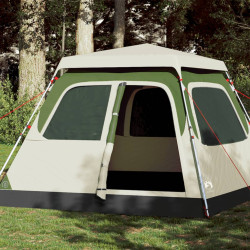 Tenda de campismo cúpula para 4 pessoas libertação rápida verde