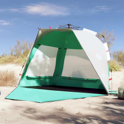 Tenda praia 3 pessoas libertação rápida impermeável verde mar