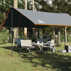 Lona de campismo 460x305x210 cm impermeável laranja