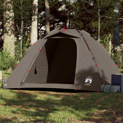 Tenda de pesca para 4 pessoas libertação rápida castanho