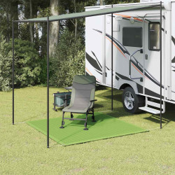 Tapete de campismo para tenda 250x250 cm pead verde-claro