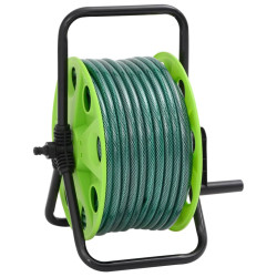 Enrolador independente com mangueira de 20 m PVC verde