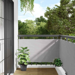 Tela de privacidade para varanda 500x120 cm PVC cinzento