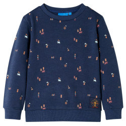 Sweatshirt para criança azul-marinho mesclado 116