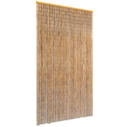 Cortina de porta anti-insetos em bambu 100x200 cm