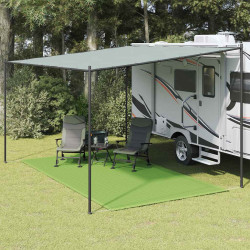 Tapete de campismo para tenda 200x400 cm pead verde-claro