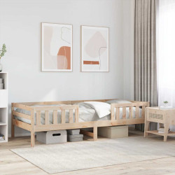 Cama sem colchão 75x190 cm madeira de pinho maciça