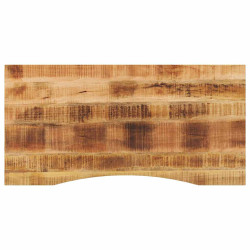 Tampo de mesa com curva 110x60x2,5 cm mangueira áspera maciça