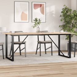 Mesa de jantar estrutura em o 200x100x75 cm pinho/aço
