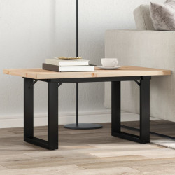 Mesa de centro estrutura em o 80x50x40,5 cm pinho/aço