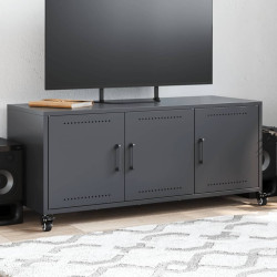 Móvel de TV 100,5x39x43,5 cm aço antracite