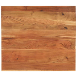 Tampo de mesa retangular 110x80x3,8 cm madeira de acácia maciça