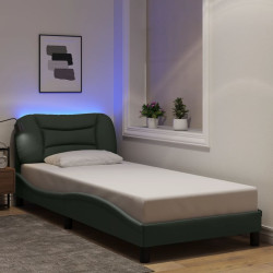 Estrutura de cama com LED sem colchão hvar 90x190 cm tecido