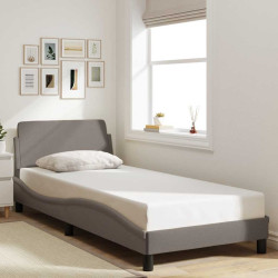 Estrutura de cama com cabeceira dover tecido 80x200 cm