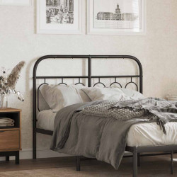 Cabeceira de substituição 120 cm metal preto