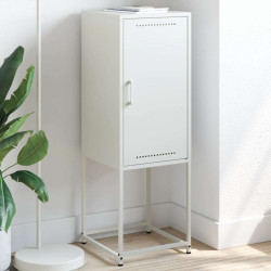 Aparador alto 36x39x107 cm aço branco