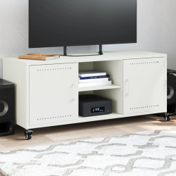 Móvel de TV 100,5x39x43,5 cm aço branco
