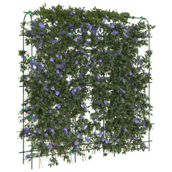 Treliças jardim p/ plantas trepadeiras 3 pcs estrutura em u aço