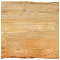 Tampo de mesa c/ borda viva 80x80x3,8 cm mangueira maciça