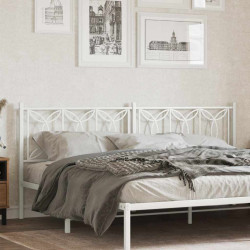 Cabeceira de substituição 200 cm metal branco