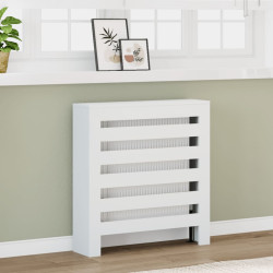 Cobertura de radiador 78x20x82 cm derivados de madeira branco