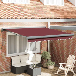 Toldo retrátil automático 300x250 cm bordô