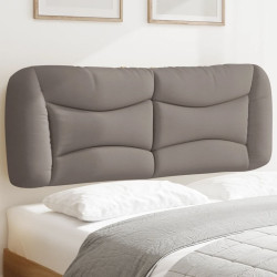 Almofadão de cabeceira hvar 140 cm tecido cinzento-acastanhado
