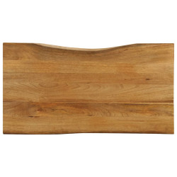 Tampo de mesa c/ borda viva 100x60x3,8 cm mangueira maciça