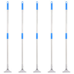 Cabos de rodo de chão 5 pcs 119,5 cm aço e plástico