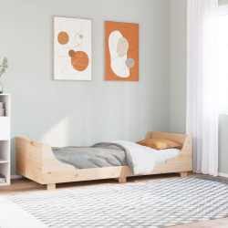 Cama sem colchão 90x200 cm madeira de pinho maciça