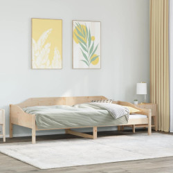 Cama sem colchão 90x200 cm madeira de pinho maciça