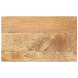 Tampo de mesa retangular 60x30x3,8 cm mangueira maciça