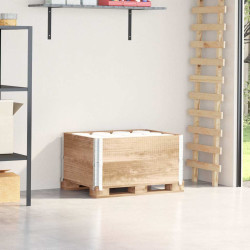 Colares para paletes 2 pcs 80x60 cm madeira de pinho maciça