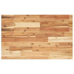 Tampo p/ móvel de wc 60x50x2 cm acácia maciça acabamento a óleo