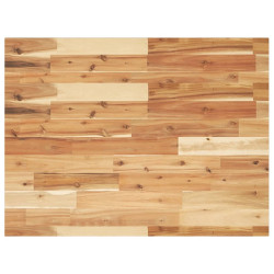Tampo p/ móvel de wc 100x60x2cm acácia maciça acabamento a óleo