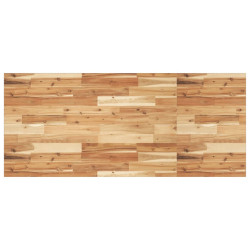 Tampo p/ móvel de wc 140x60x2cm acácia maciça acabamento a óleo