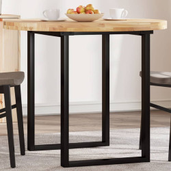 Tampo de mesa redondo ø90x4 cm madeira de acácia maciça