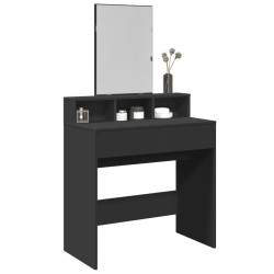 Toucador com espelho 80x41x144,5 cm preto