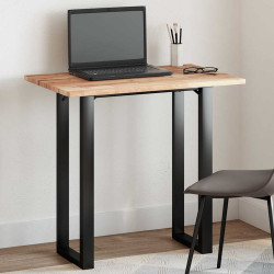 Tampo de mesa retangular 80x50x2 cm madeira de acácia maciça