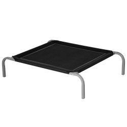 Cama Elevada para Animais de Estimação Cama para Cães e Gatos Desmontável Tecido Textilene Exterior Jardim Terraço 90x65x20cm Pr