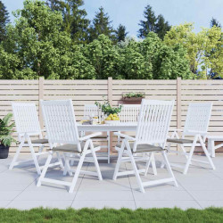 Almofadões p/ cadeiras jardim 6pcs 40x40x4 cm oxford cinza