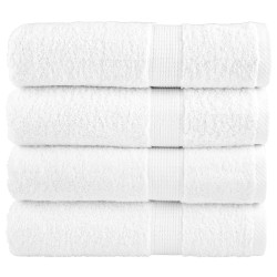 Toalhas de banho premium solund 4pcs 100x150 cm 600 gsm branco