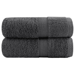 Toalhas de bidé premium solund 2pcs 30x50 cm 600 gsm antracite