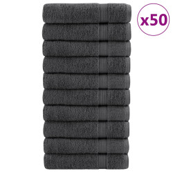 Toalhas de mãos premium solund 50pcs 50x100cm 600gsm antracite