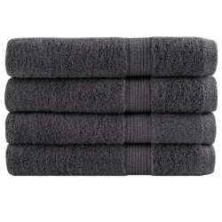 Toalhas premium solund 4 pcs 100x200 cm 600 gsm antracite