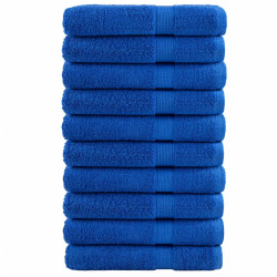 Toalhas premium solund 10 pcs 100x200 cm 600 gsm azul