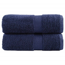 Toalhas bidé premium solund 2pcs 30x50 cm 600 gsm azul-marinho