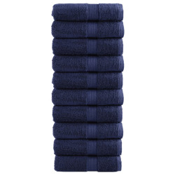 Toalhas bidé premium solund 10pcs 30x50 cm 600gsm azul-marinho