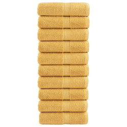 Toalhas de bidé premium solund 10 pcs 30x50 cm 600 gsm dourado