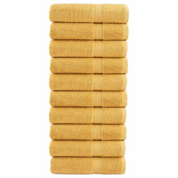 Toalhas de banho premium solund 10pcs 100x150cm 600gsm dourado